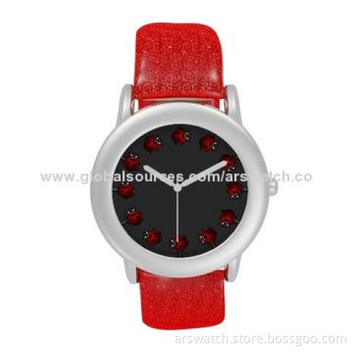 Colorful Dial and Silicone Strap Plastic Watches, Cute Dial and Index Design